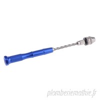 MagiDeal Twist Drill Bits Mini Perceuse à Main Semi-automatique Outil de Foret de Main Bleu 3-3-3-3.6mm # 3- 3-3-3.6mm B07D4HN68H
